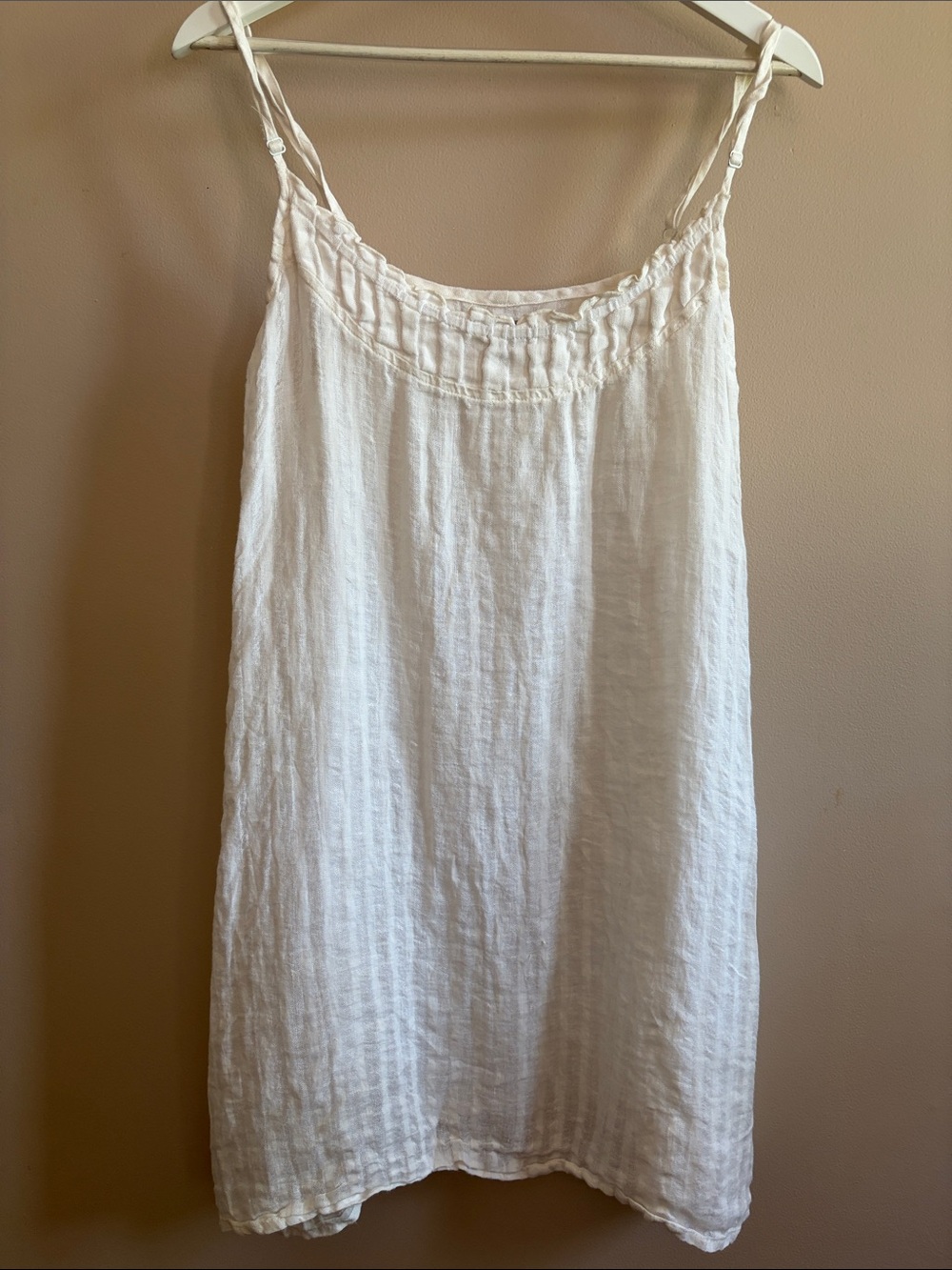 flax dainty linen slip mini dress summer lightweight